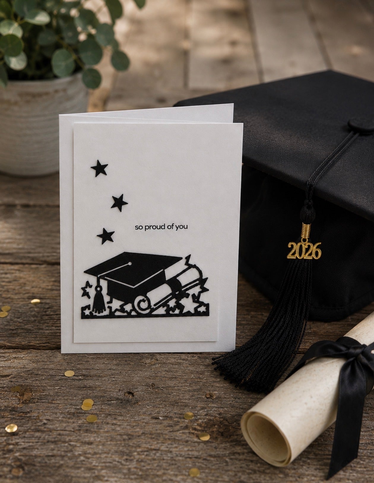 So Proud of You – Graduation & Achievement Handmade Card | 5x7 Encouragement Card