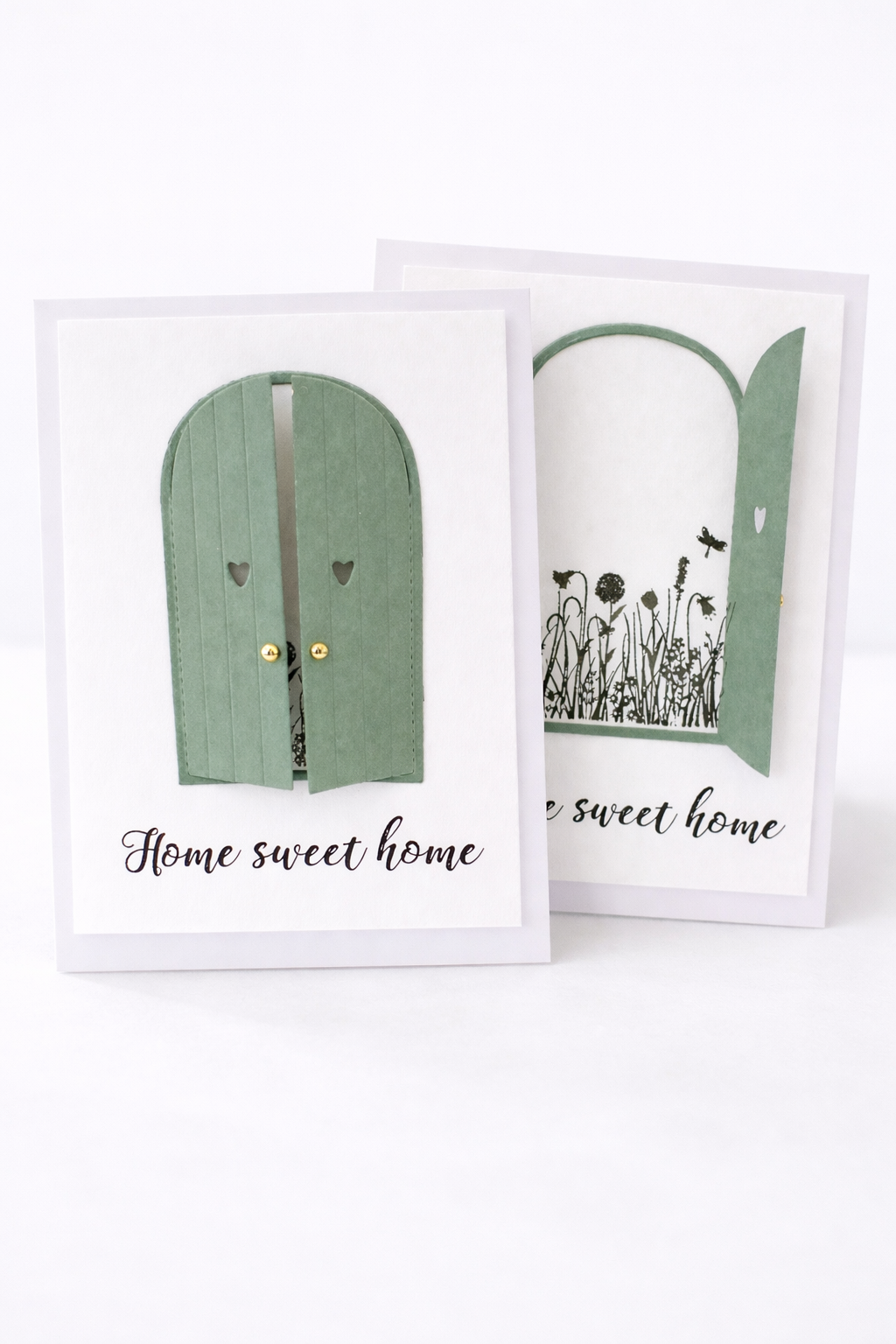 Home Sweet Home Door Card – Handmade New Home Greeting Card with Opening Doors