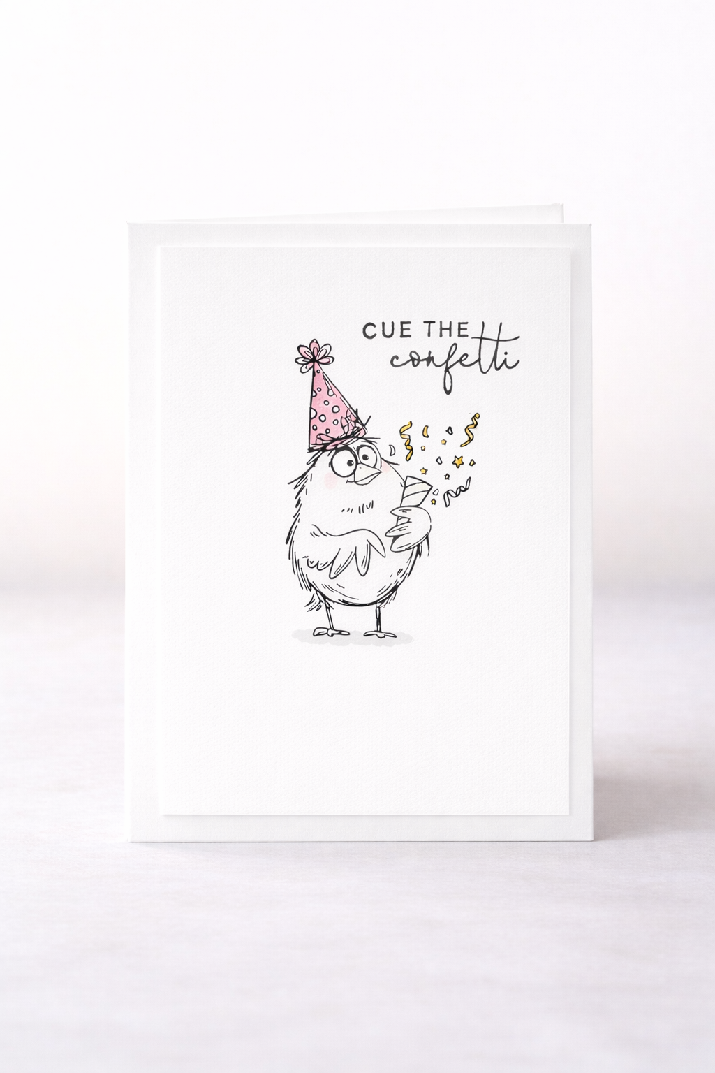 Cue the Confetti – Celebration Greeting Card | Handmade 5x7 Blank Inside