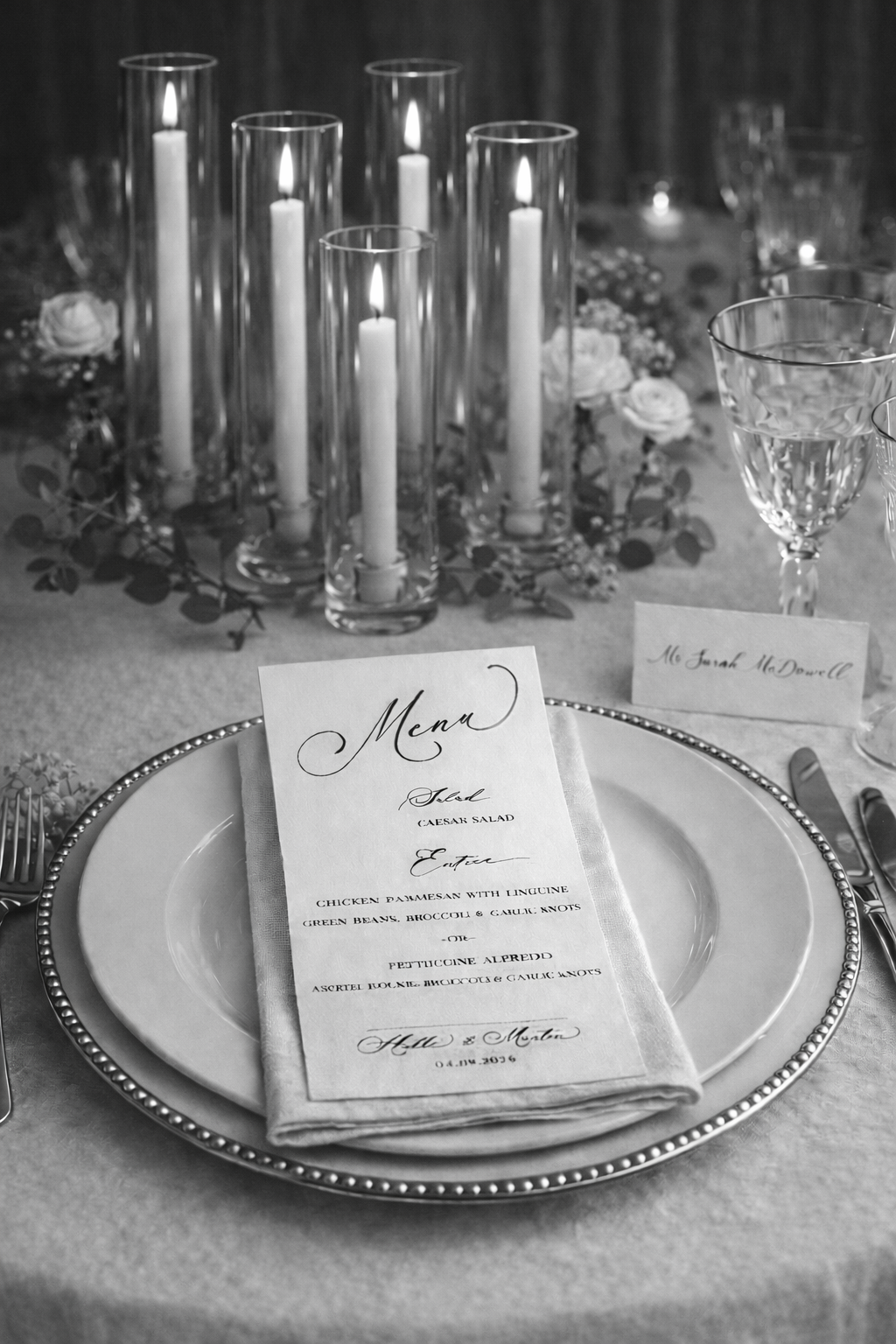 Name Place Cards – Wedding Table Setting