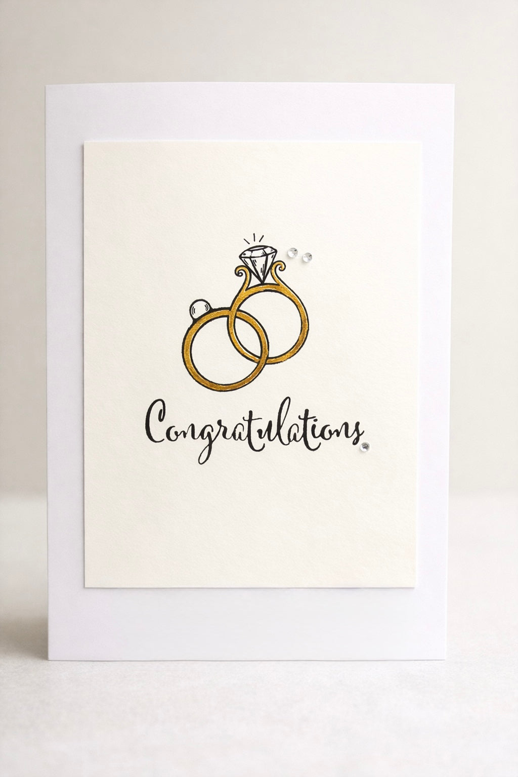 Congratulations – Engagement / Wedding Rings Card
