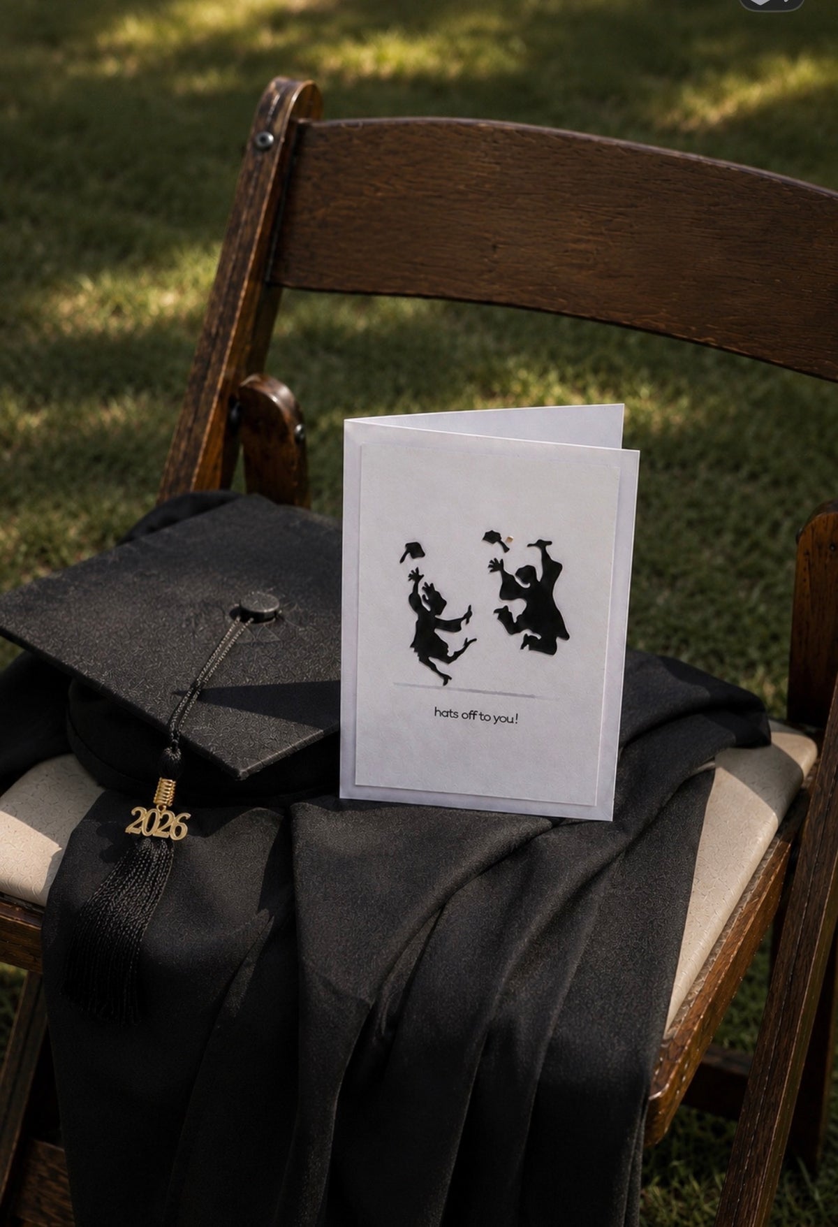 Hats Off to You Graduation Card – Handmade Graduation Greeting Card