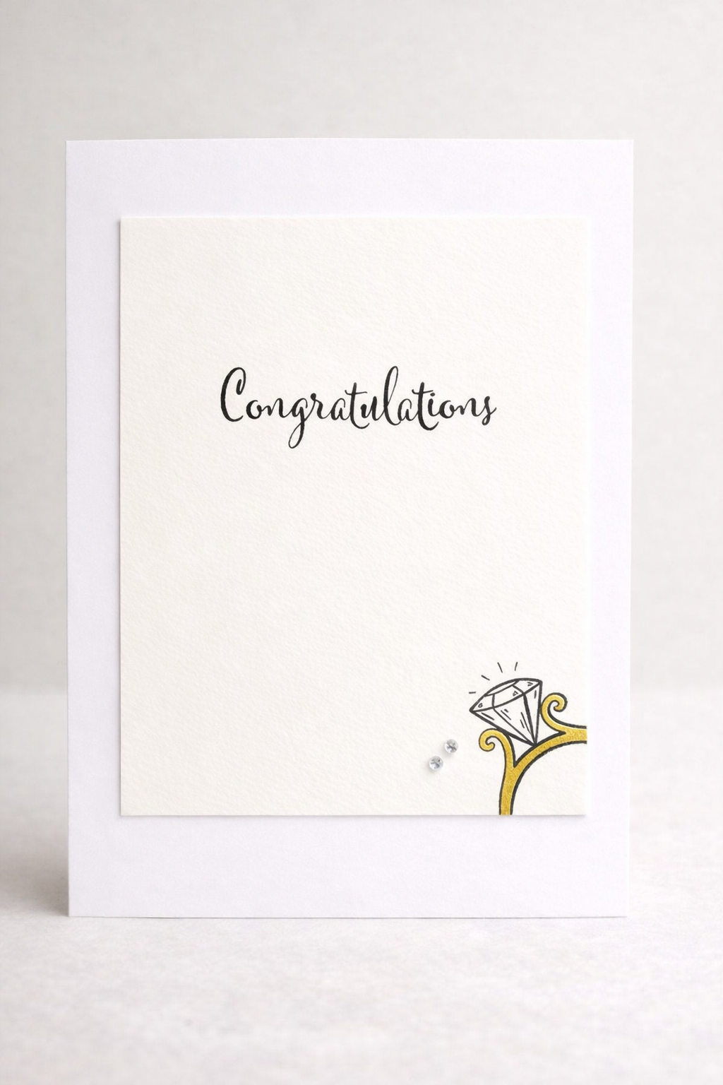 Congratulations - Elegant Ring Card