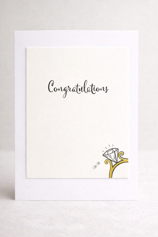 Congratulations - Elegant Ring Card