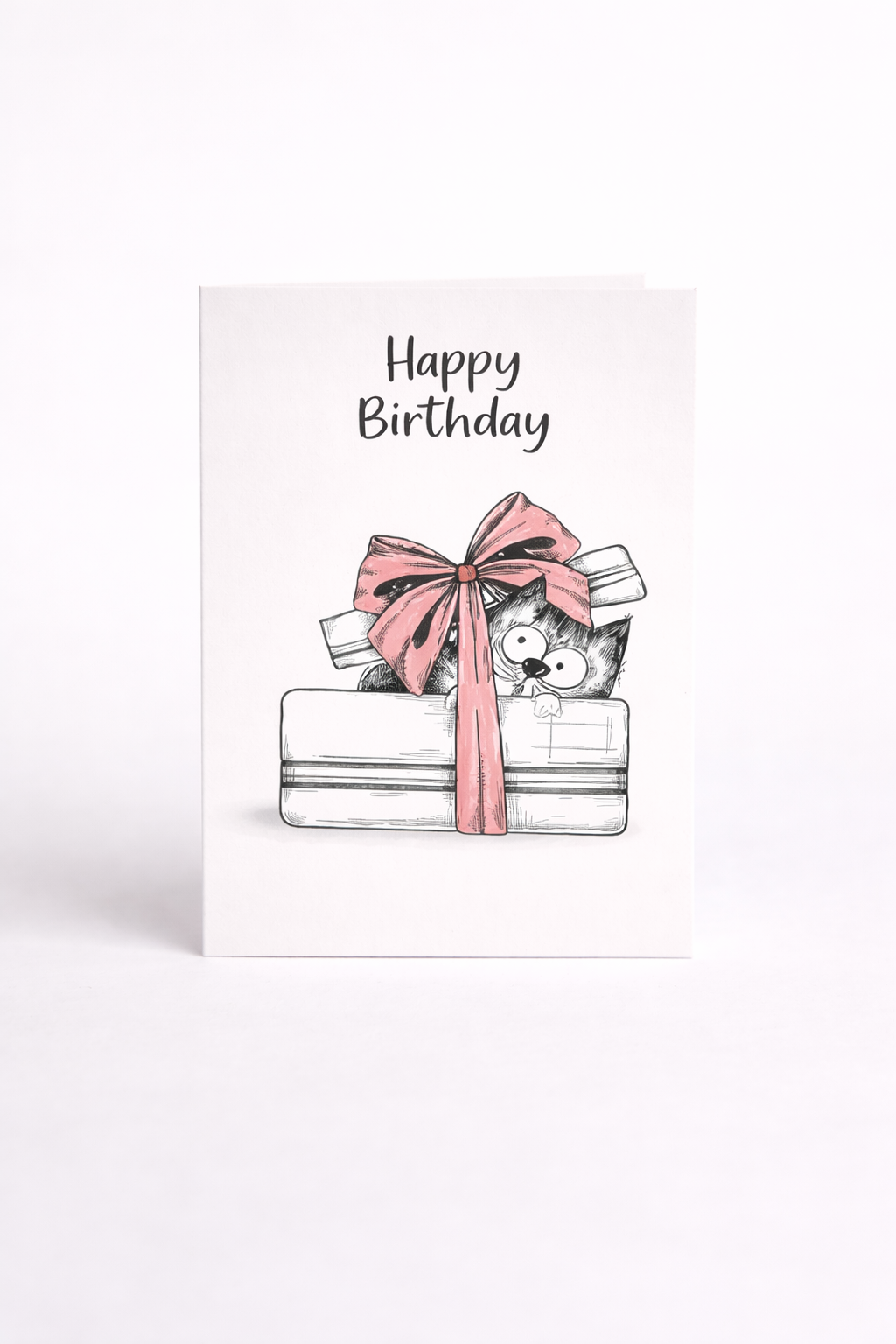 Happy Birthday Cat Card – Cute & Funny 5x7 Birthday Card for Cat Lovers (Choose Your Design)
