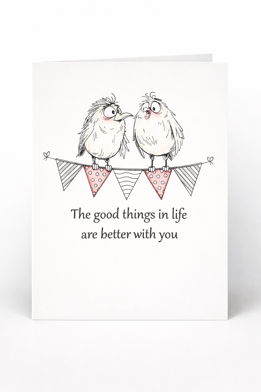 Two Birds Encouragement Card – Multiple Sentiments Available