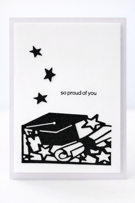 So Proud of You – Graduation & Achievement Handmade Card | 5x7 Encouragement Card