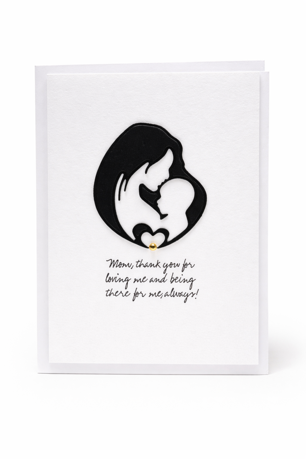 Mother and Child Silhouette Mother’s Day Card