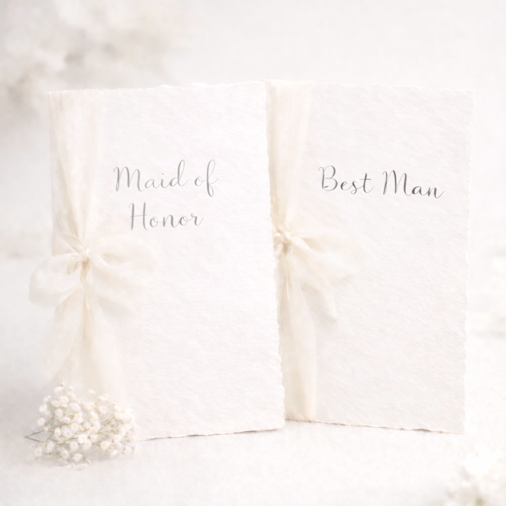 Handmade Speech Booklets – Best Man & Maid of Honor
