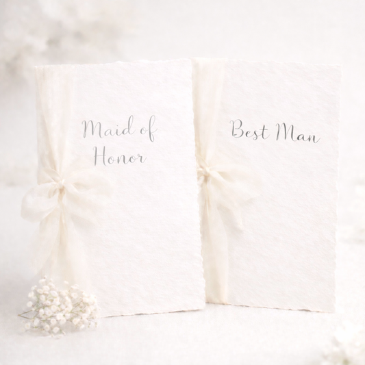 Handmade Speech Booklets – Best Man & Maid of Honor
