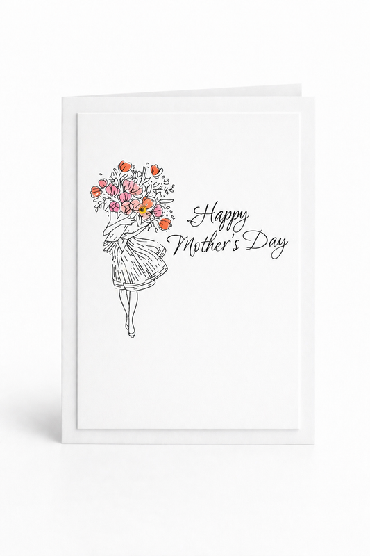 Bouquet Illustration Happy Mother’s Day Card